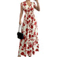 ✨Limited-time 50% Off ✨ Floral V-Neck Smocked Waist Maxi Dress🌸 Effortless Elegance 🌼
