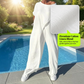 Women's Asymmetrical Off-Shoulder Top & Pants Set