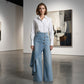 ⏳Limited-time 50% off⏰Asymmetrical Wrap Denim Skirt Pants👖👗
