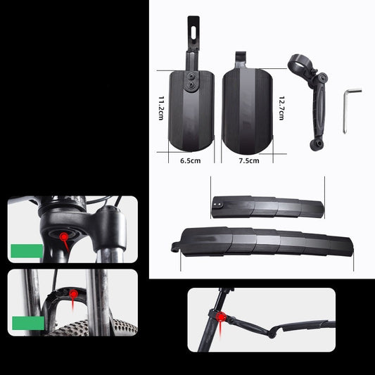 🚲 57% OFF NOW ! ⚡ Retractable & Adjustable Bicycle Mudguard Set – Universal Fit, Sturdy & Splash-Proof Design 💨