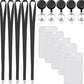🌟Black Lanyard and Waterproof ID Badge Holder Set🎯 Well-Organized 🏅