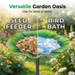 🔥50% OFF for a limited time🔥Vibrant Garden Flower Stake Bird Feeder