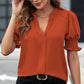 💥Women's Elegant V-Neck Puff Sleeve Blouse