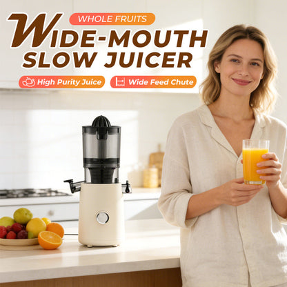 🔥Limited Time Offer ⏰✨Wide-Mouth Slow Juicer for Whole Fruits