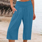 【S-3XL】🍂Lightweight Elastic Waist Crop Pants for Women