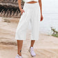 【S-3XL】🍂Lightweight Elastic Waist Crop Pants for Women