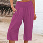 【S-3XL】🍂Lightweight Elastic Waist Crop Pants for Women