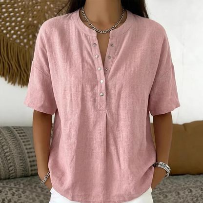 【S-3XL】🍃Women's Casual Solid Color Blouse
