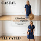 Women's Short Sleeve Button-Down Shirt Dress