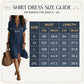 Women's Short Sleeve Button-Down Shirt Dress