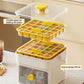 One-Press Ice Cube Tray with Storage Bin
