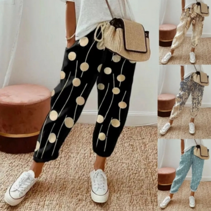 Women's Printed Multicolor Casual Pants