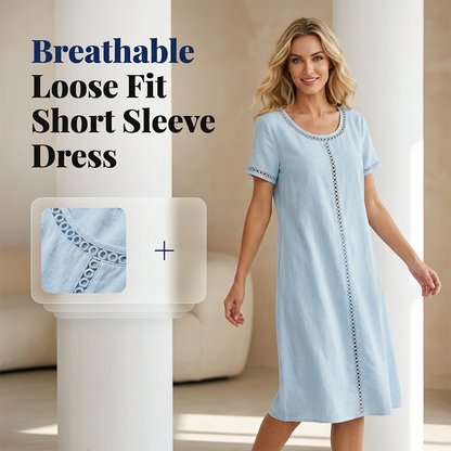 Women's Loose Fit Short Sleeve Dress