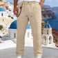💥✨Limited-time 50% Off Special Offer🌞 Boho Chic Linen Blend Drawstring Pants 🌊