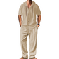 Men's Casual Hooded Shirt & Pants Set