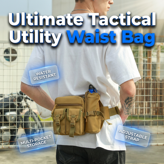 Tactical Waist Bag with Detachable Water Bottle Holder