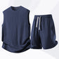 💪 Stay Cool & Comfortable With Men's Casual Sportswear Tank Top & Shorts Set🌞