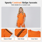 Women's Casual Short-Sleeve Top and Shorts Set