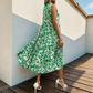 👗 50% OFF NOW! 🌸 Women's Sleeveless Abstract Print Tiered Midi Dress – Flowy Fit, Unique Pattern & Perfect for Beach, Brunch or Day Out ☀️