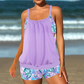 Women's Two-Piece Blouson Tankini with Shorts