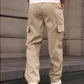 Multi-Pocket Straight-Leg Cargo Pants for Men