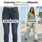 Women's Two-Piece Leaf Print Wide-Leg Pants Set