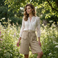 Women's Casual Drawstring Capri Shorts
