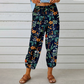 Vintage Floral High-Waist Jogger Pants