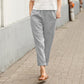 🔥Linen-cotton women's large size loose pants
