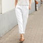 🔥Linen-cotton women's large size loose pants