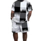 🔥2026 New Arrival ＆ Summer Hot Sale ＆ 50％ Off🔥Men's Abstract Print T-Shirt & Shorts Set