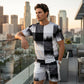 🔥2026 New Arrival ＆ Summer Hot Sale ＆ 50％ Off🔥Men's Abstract Print T-Shirt & Shorts Set