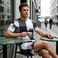 🔥2026 New Arrival ＆ Summer Hot Sale ＆ 50％ Off🔥Men's Abstract Print T-Shirt & Shorts Set