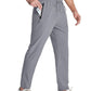 Men's Lightweight Athletic Pants with Zipper Pockets