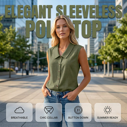☀️ Summer Chic Alert – Women’s V-Neck Button-Down Top For Every Occasion ☀️