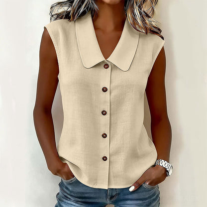 ☀️ Summer Chic Alert – Women’s V-Neck Button-Down Top For Every Occasion ☀️