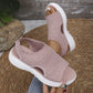 ⏳LAST DAY SALE ONLY ￡14.99!!💐 Women's Breathable Knit Platform Sandals – Air-permeable knit upper, cushioned sole & lightweight comfy summer footwear ✨