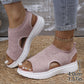 ⏳LAST DAY SALE ONLY ￡14.99!!💐 Women's Breathable Knit Platform Sandals – Air-permeable knit upper, cushioned sole & lightweight comfy summer footwear ✨