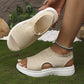 ⏳LAST DAY SALE ONLY ￡14.99!!💐 Women's Breathable Knit Platform Sandals – Air-permeable knit upper, cushioned sole & lightweight comfy summer footwear ✨