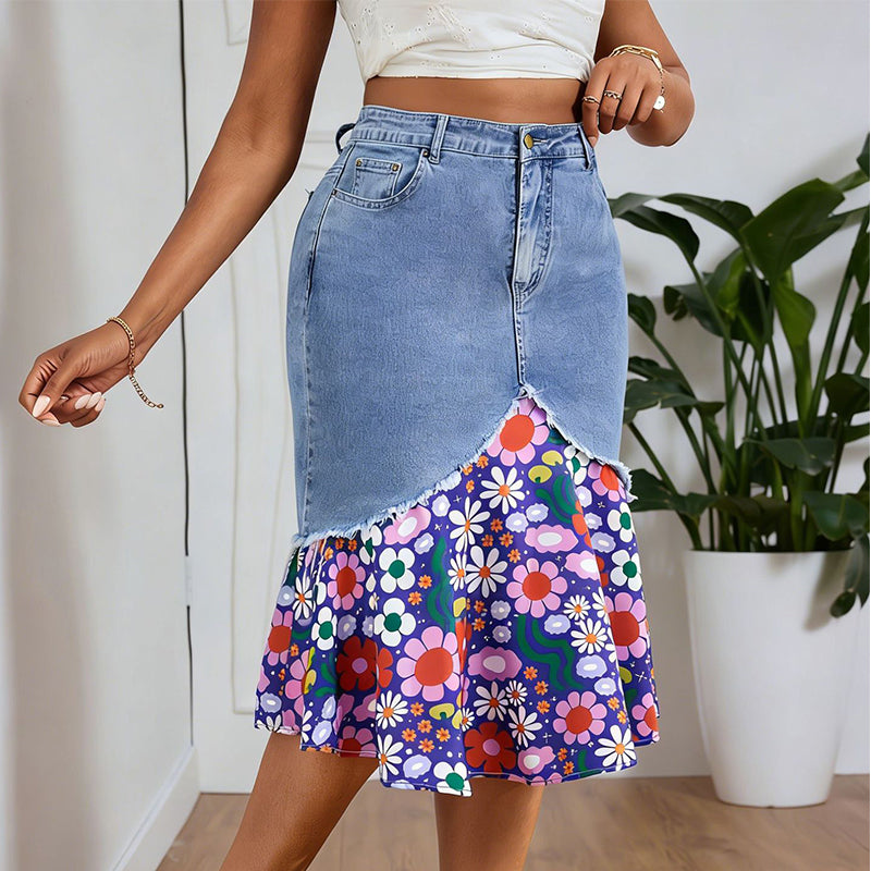 ⏳🔥LIMITED-TIME 50% OFF! 👗 Women's High Waist Denim Mermaid Skirt