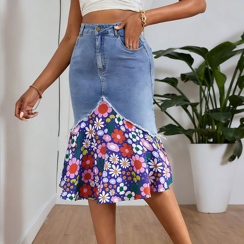 ⏳🔥LIMITED-TIME 50% OFF! 👗 Women's High Waist Denim Mermaid Skirt