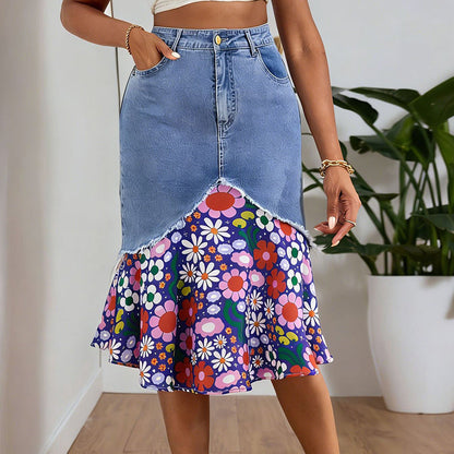 ⏳🔥LIMITED-TIME 50% OFF! 👗 Women's High Waist Denim Mermaid Skirt