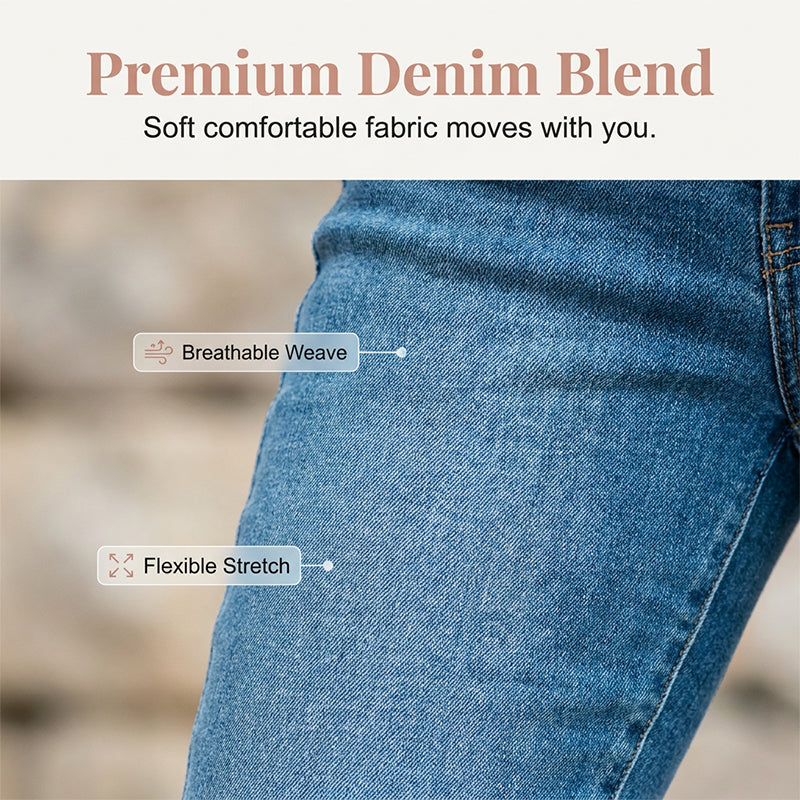 💥✨Limited-time 50% Off Special Offer - Women's Casual High Waist Stretch Capri Jeans