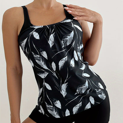 👙 LIMITED-TIME 50% OFF! ✨ Printed Two-Piece Swimsuit – Tummy Control, 4-Way Stretch, Sun Protection 🌊