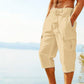 👖Men's Linen Blend Cargo Capri Pants🌬️ Lightweight, Breathable & Built For Comfort