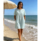 Women's Casual Striped Short Sleeve T-Shirt Dress