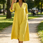 🔥Women’s V-Neck Cotton Linen A Line Dress