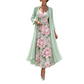 Women's Elegant Two-Piece Floral Dress Set