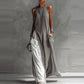 📢📢50% OFF !! ⏰Women's Flowy Sleeveless Colorblock Maxi Dress