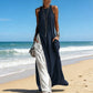 📢📢50% OFF !! ⏰Women's Flowy Sleeveless Colorblock Maxi Dress